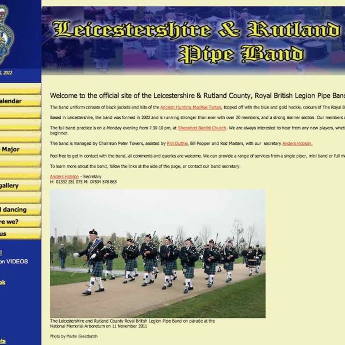 L.R.C.  R.B.L. pipe band