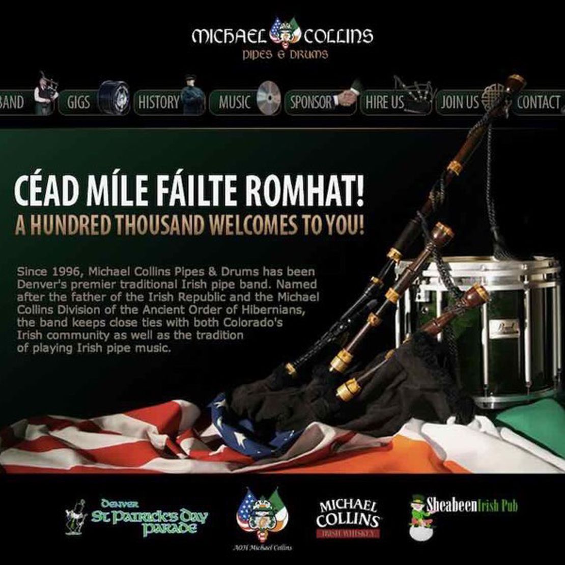 michael collins pipes and drums