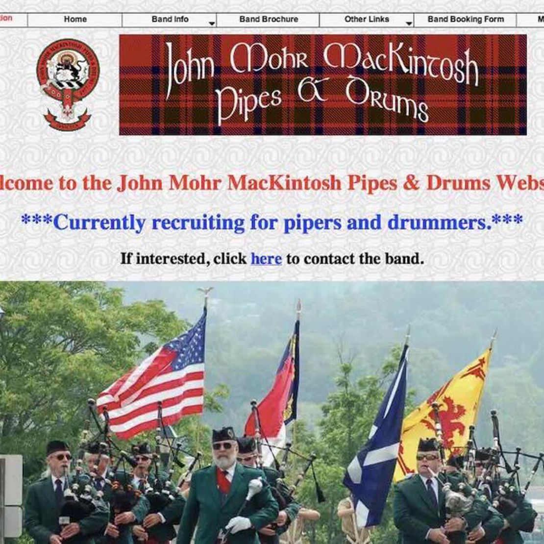 john mohr mackintosh pipes and drums
