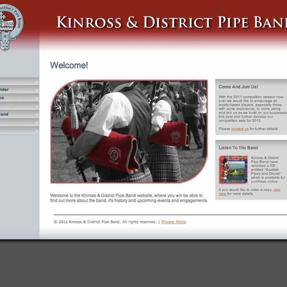 kinross and district pipe band