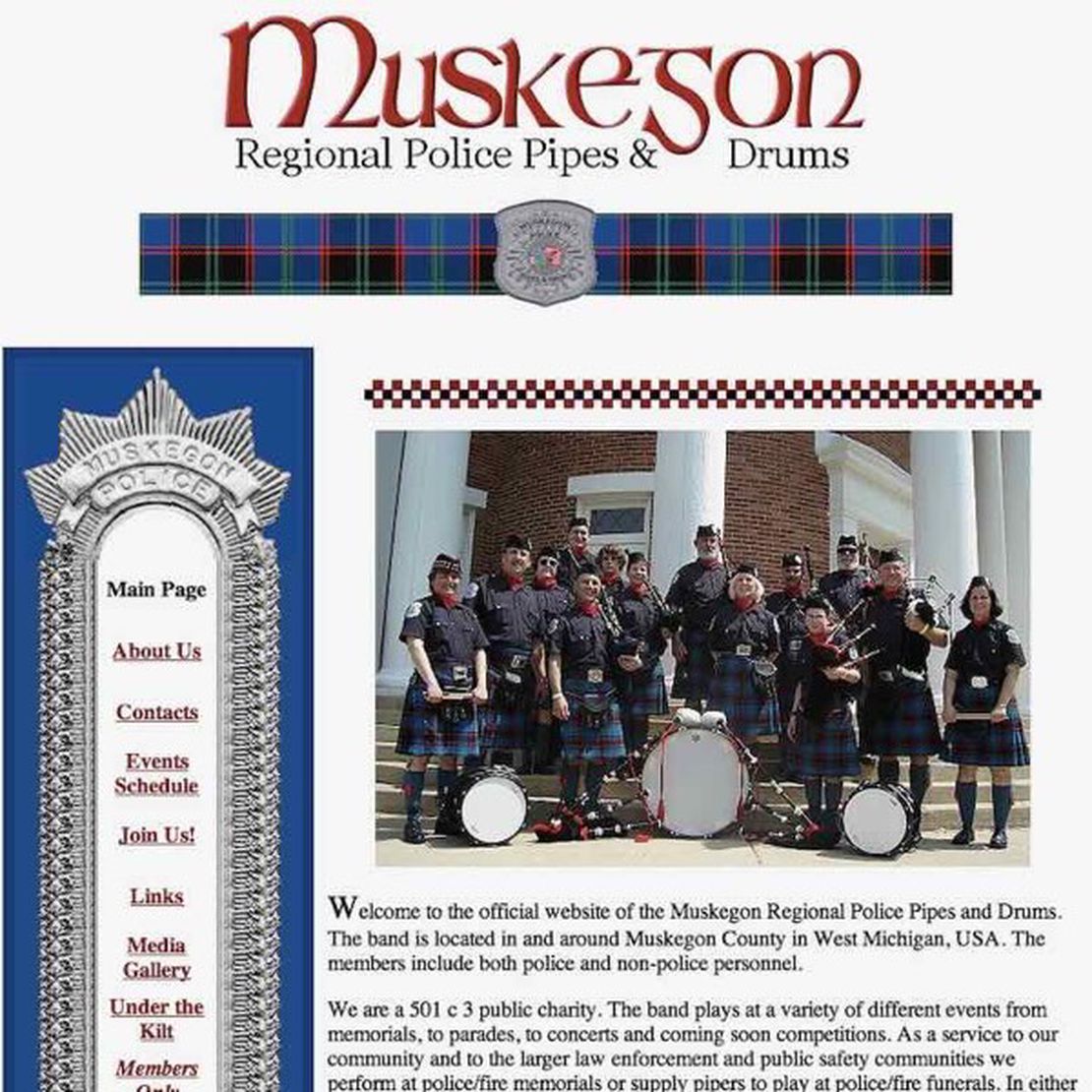 muskegon police pipes and drums