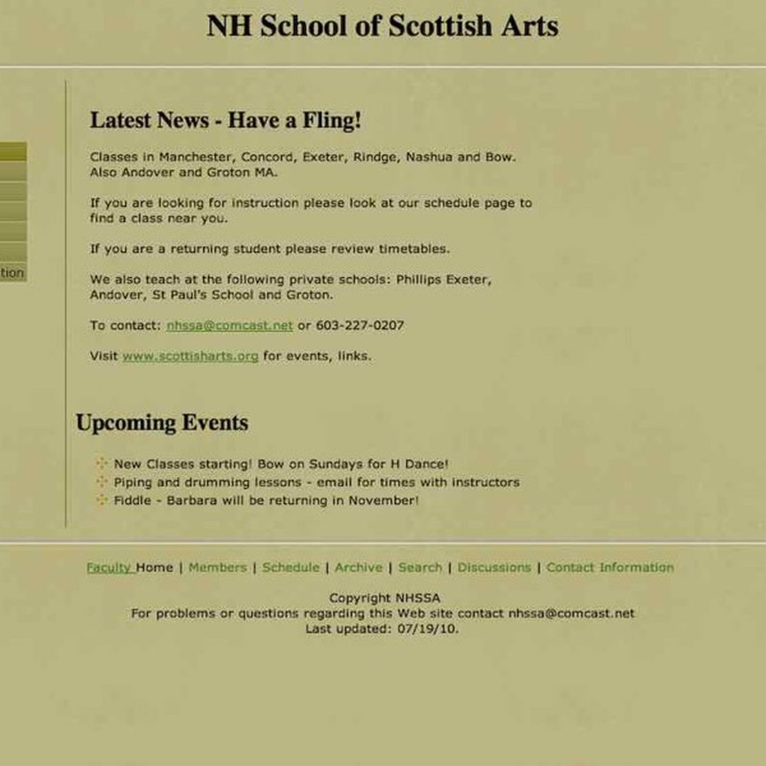 New Hampshire School of Scottish Arts