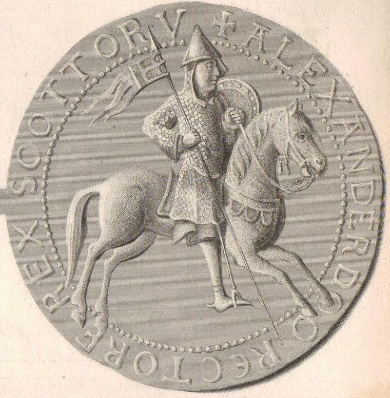 King Alexander I died at Stirling Castle, succeeded by David I.