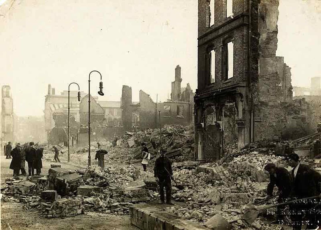 Cork City was burnt out by the Black and Tans