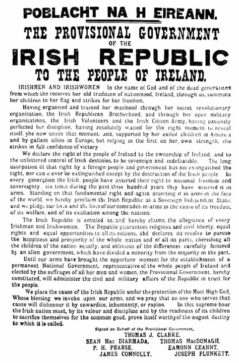 Irish Volunteers and Citizen Army seize the General Post Office (GPO) in Dublin