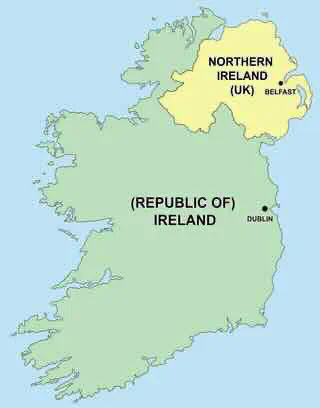 The six counties of Northern Ireland opt out of the Free State