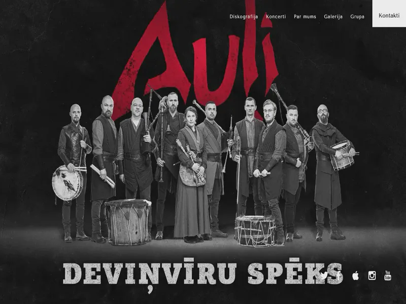 Website preview for auli.lv