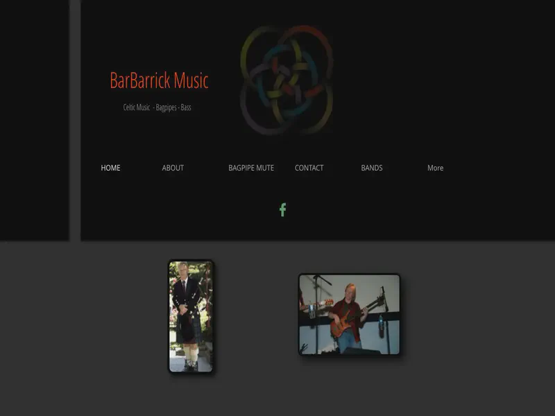 Website preview for barbarrickmusic.com