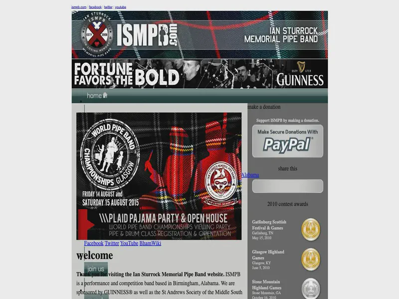 Website preview for ismpb.com