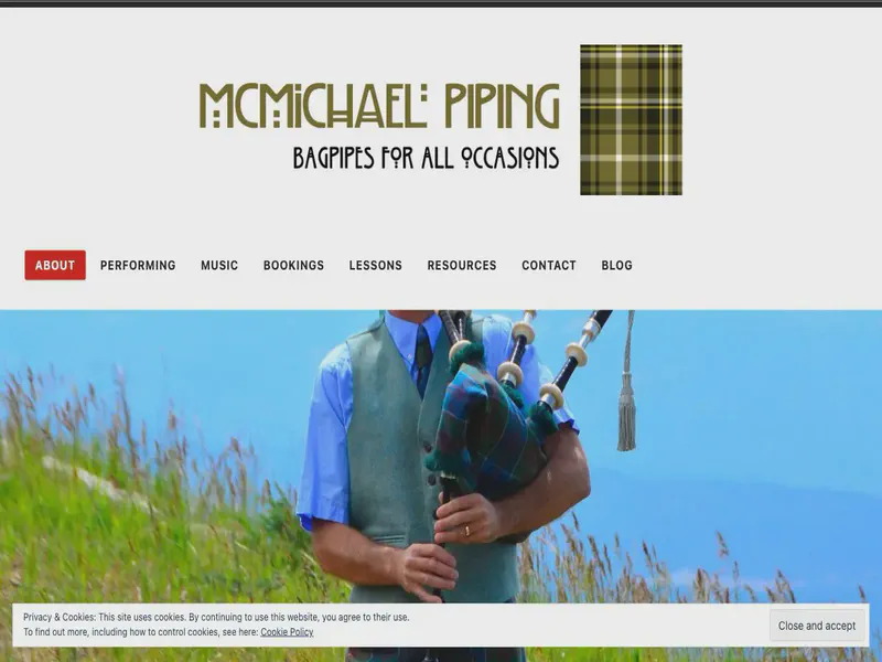 Website preview for mcmichaelpiping.com