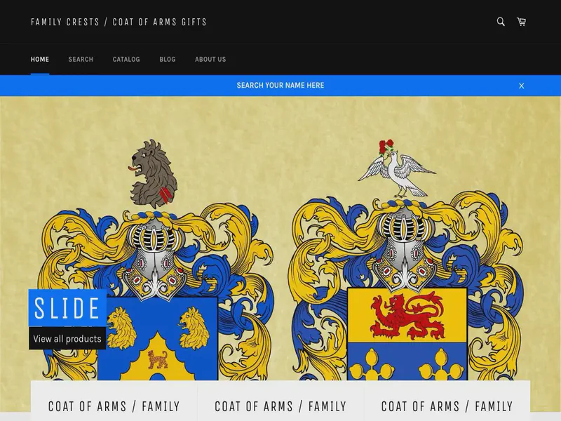 Website preview for www.4crests.com