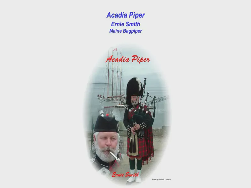 Website preview for www.acadiapiper.us