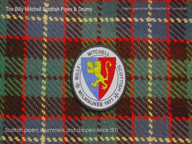 Website preview for www.billymitchellscottish.org