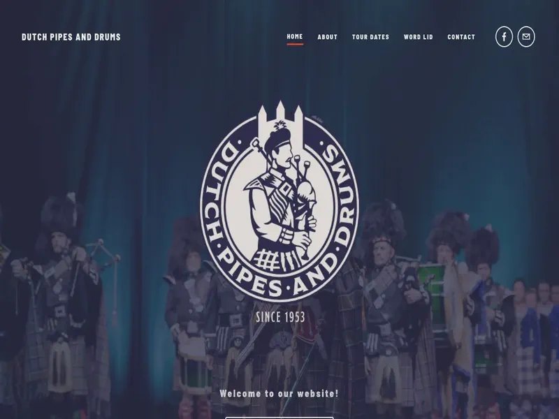 Website preview for www.dutchpipesanddrums.nl