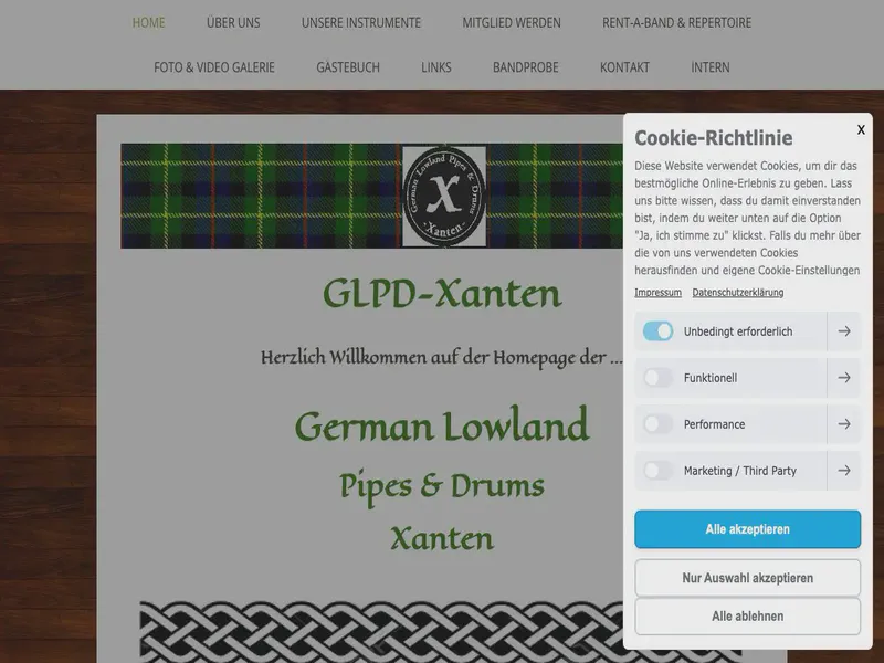 Website preview for www.german-lowland.de