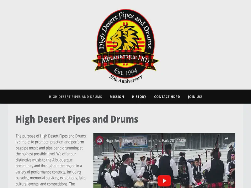 Website preview for www.hdpd.org