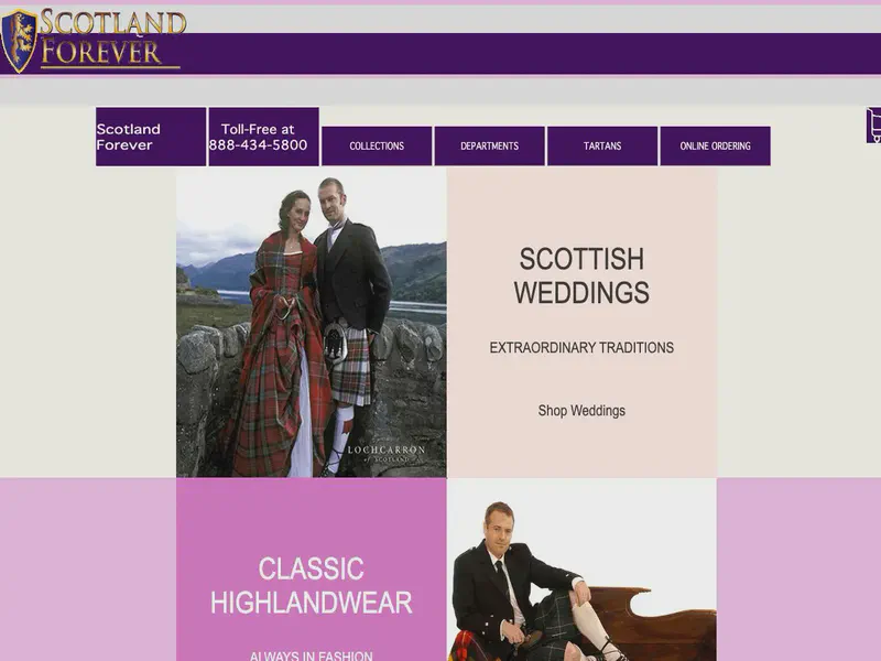 Website preview for www.scotlandforever.net