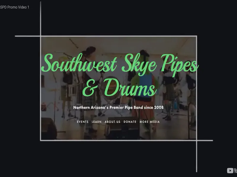 Website preview for www.swskyepipesdrums.com